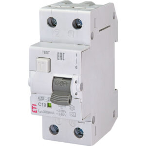 Diferential RCBO 2P, TIP A, KZS-2M A C10/0.3, ETI Diferential RCBO 2P, TIP A, KZS-2M A C10/0.3, ETI