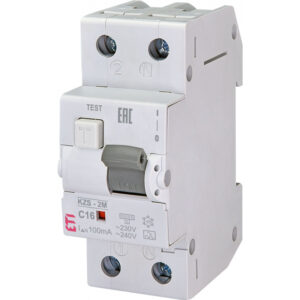 Diferential RCBO 1+N, TIP A, KZS-2M A C16/0.1, ETI Diferential RCBO 1+N, TIP A, KZS-2M A C16/0.1, ETI