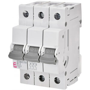 Siguranta automata 3P 2A, curba B, 10kA, ETIMAT P10 3p B2, ETI