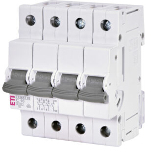 Siguranta automata 3P+N 10A, curba C, 6kA, ETIMAT P6 3p+N C10, ETI Siguranta automata 3P+N 10A, curba C, 6kA, ETIMAT P6 3p+N C10, ETI