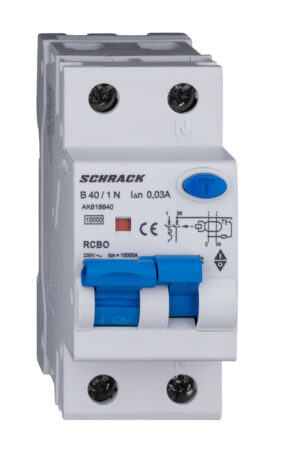 Diferential RCBO 1+N, TIP A, B40/0.03, 10kA, Schrack AMPARO