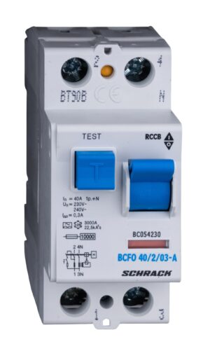 f_bc054230-.jpg Diferential RCCB 2, TIP A, 40/0.3, BC054230--, Schrack