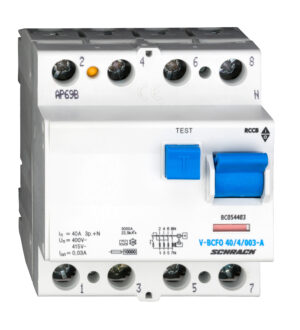 f_bc054403-.jpg Diferential RCCB 4, TIP A, 40/0.03, BC054403--, Schrack