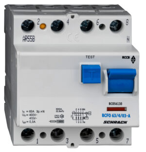 f_bc056130-.jpg Diferential RCCB 4, TIP A, 63/0.3, BC056130--, Schrack