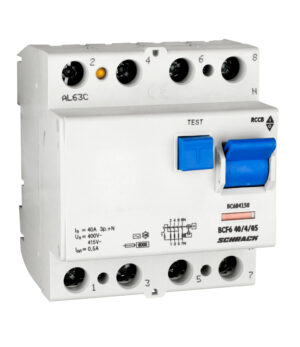 Hauptansicht neu Diferential RCCB 4, TIP AC, 40/0.5, BC604150--, Schrack