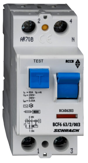 f_bc606203-.jpg Diferential RCCB 2, TIP AC, 63/0.03, BC606203--, Schrack
