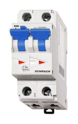 Diferential RCBO 2P, TIP A, B40/0.1, 6kA, Schrack